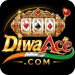 DiwaAce.com logo featuring a golden slot machine with playing cards